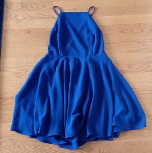 Royal blue open back urban outfitters dress